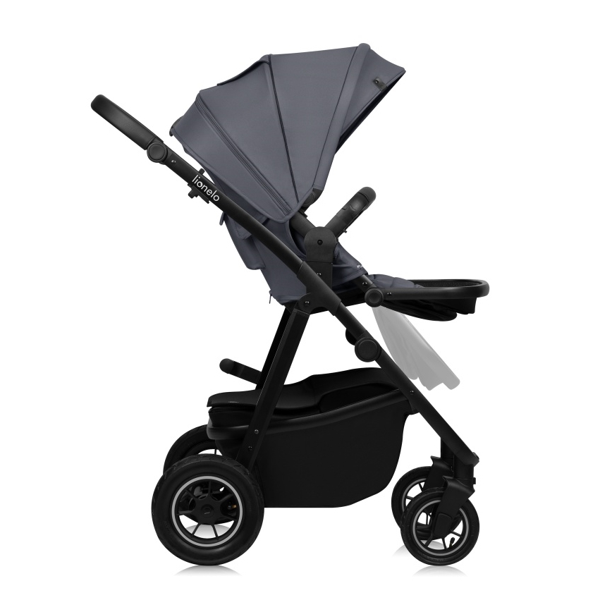 Lionelo - Combinatiekinderwagen 2-in-1 AMBER PLUS Grijs Grafiet