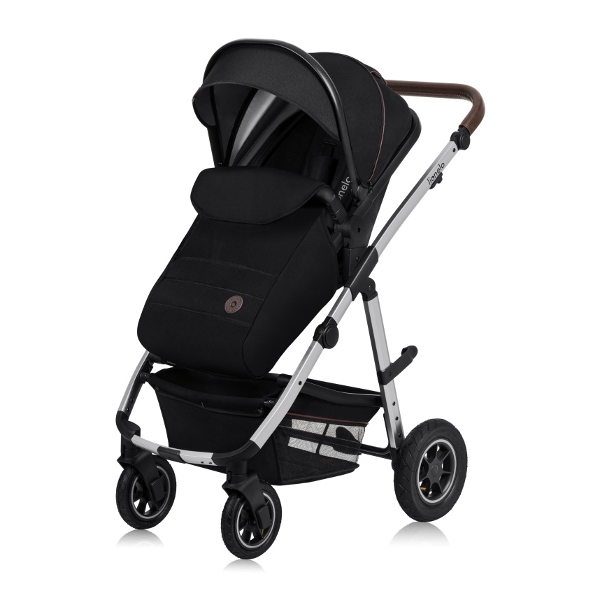 Lionelo - Combinatiekinderwagen 2-in-1 AMBER Zwart/Zilver