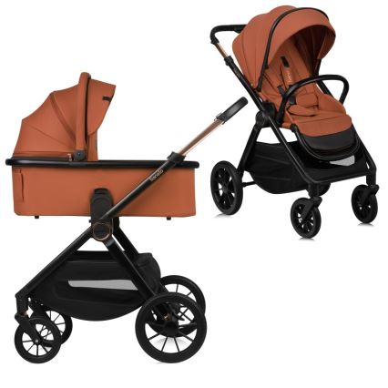 Lionelo - Combinatiekinderwagen 2-in-1 LAYLA Bruin (roestkleurig)