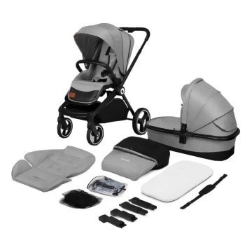 Lionelo - Combinatiekinderwagen 2-in-1 MIKA Grey Stone