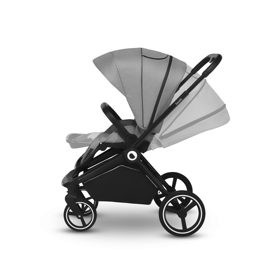 Lionelo - Combinatiekinderwagen 2-in-1 MIKA Grey Stone