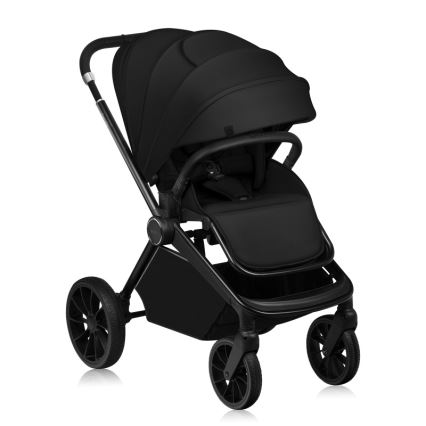 Lionelo - Combinatiekinderwagen 2-in-1 MIKA PLUS Black Onyx