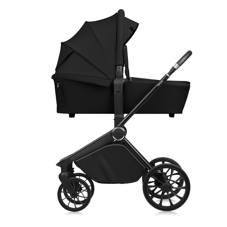 Lionelo - Combinatiekinderwagen 2-in-1 MIKA PLUS Black Onyx
