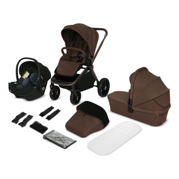 Lionelo - Combinatiekinderwagen 3-in-1 MIKA PLUS Mocha Mousse