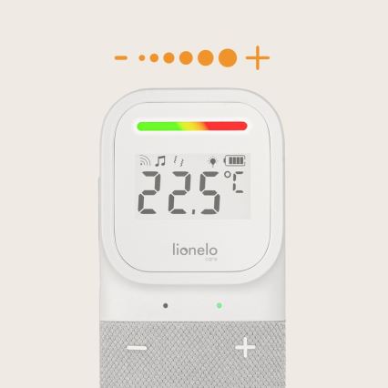 Lionelo - Draadloze oplaadbare audio-babyfoon BABYLINE 2.3 5V
