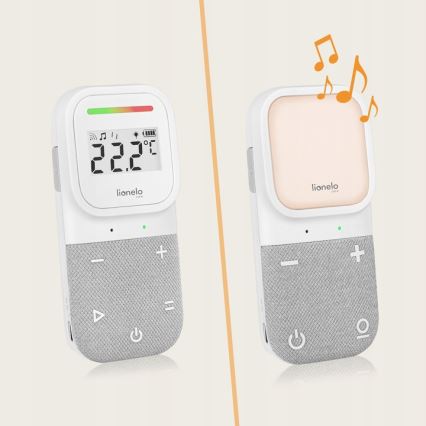Lionelo - Draadloze oplaadbare audio-babyfoon BABYLINE 2.3 5V