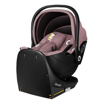 Lionelo - Draaibaar autostoeltje met basis MOXIE SET i-Size 40-87 cm Pink Mauve