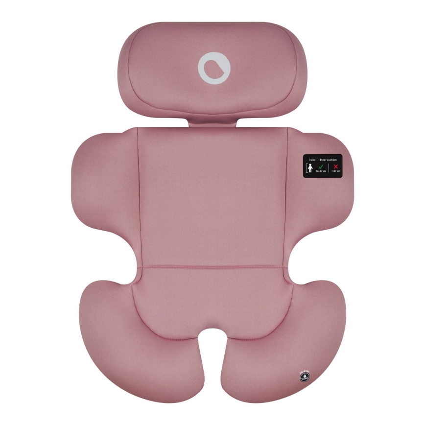 Lionelo - Draaibare autostoel BASTIAAN i-Size 40-150 cm met basis Pink Rose