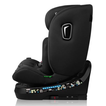 Lionelo - Draaibare autostoel BRAVE i-Size met basis 40-150 cm Zwart Carbon