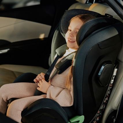 Lionelo - Draaibare autostoel HARPER i-Size met basis 76-150 cm Black Carbon