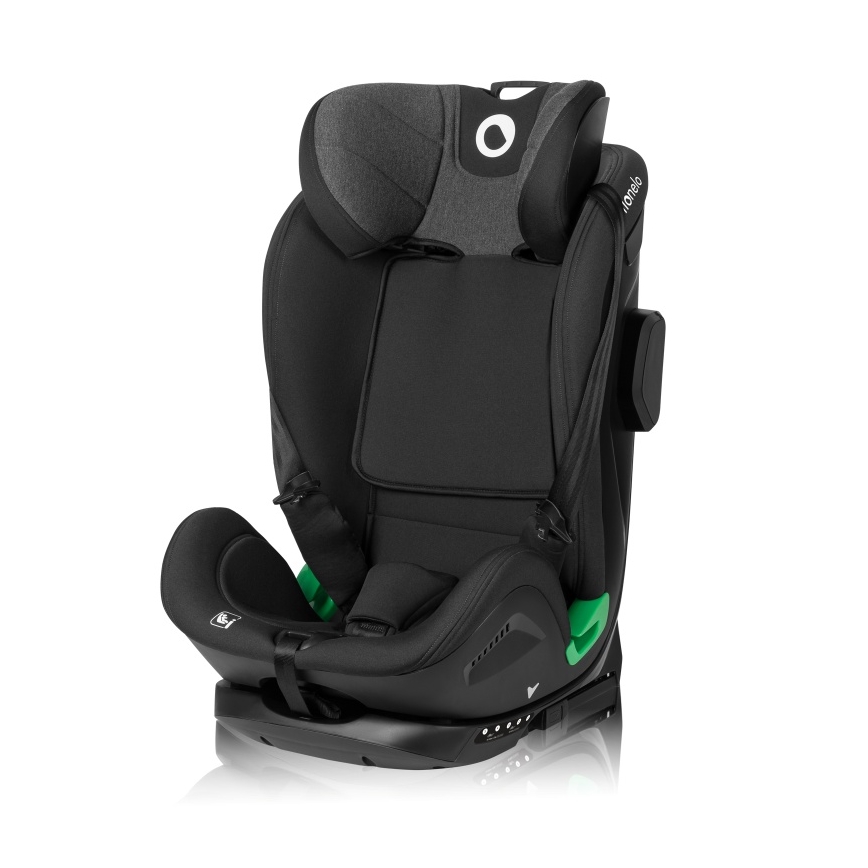 Lionelo - Draaibare autostoel HARPER i-Size met basis 76-150 cm Black Carbon