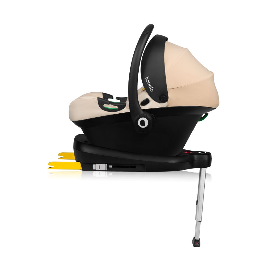 Lionelo - Draaibare autostoel met basis ASTRID SET i-Size 40-87 cm Beige Sand