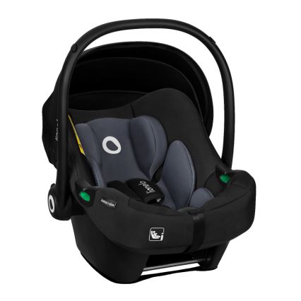 Lionelo - Draaibare autostoel met basis ASTRID SET i-Size 40-87 cm Zwart/Grijs