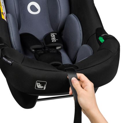 Lionelo - Draaibare autostoel met basis ASTRID SET i-Size 40-87 cm Zwart/Grijs