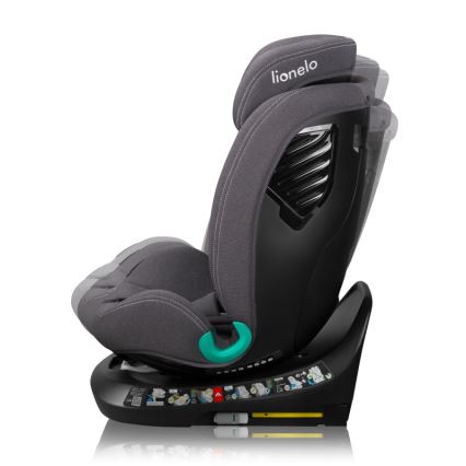 Lionelo - Autostoel met draaibare basis BASTIAAN ONE i-Size 40-150 cm Grey Stone