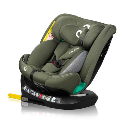 Lionelo - Autostoel met draaibare basis BASTIAAN ONE i-Size 40-150 cm Olijfgroen