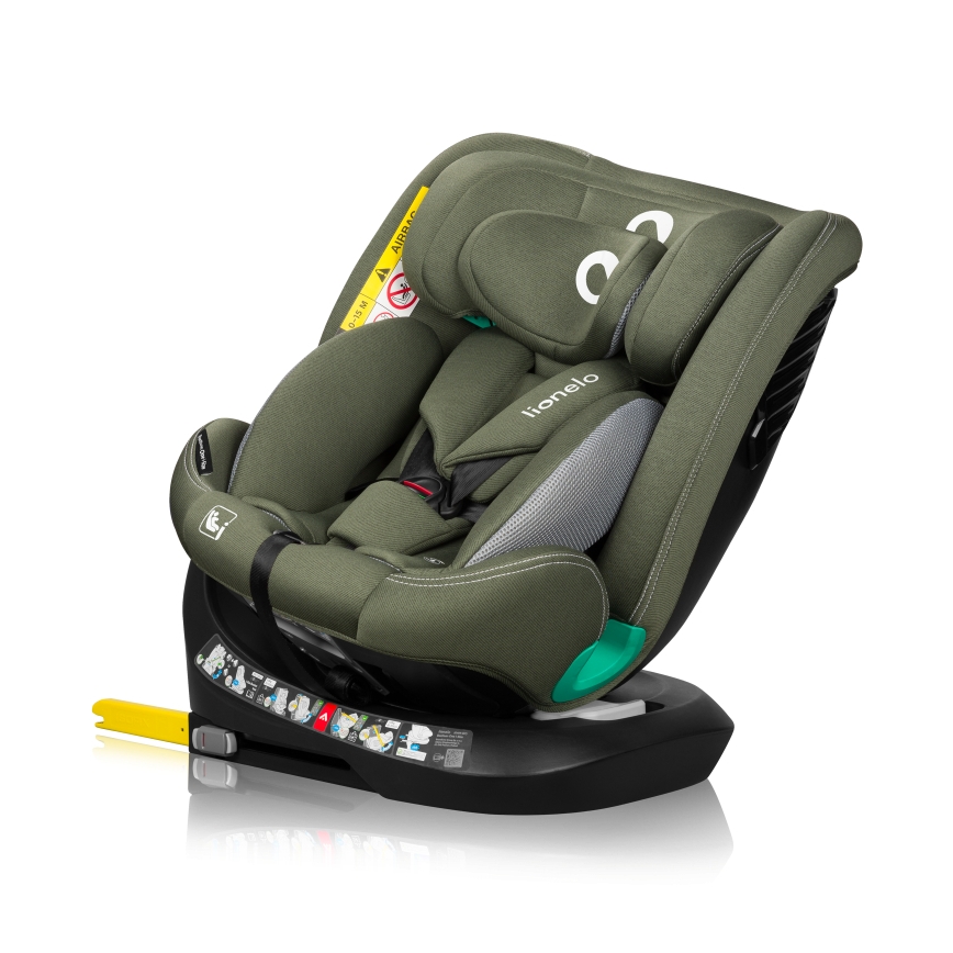 Lionelo - Autostoel met draaibare basis BASTIAAN ONE i-Size 40-150 cm Olijfgroen
