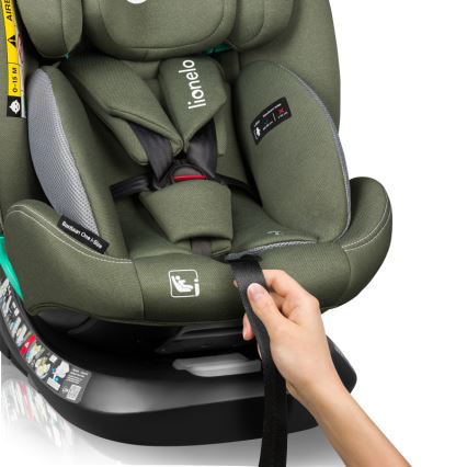 Lionelo - Autostoel met draaibare basis BASTIAAN ONE i-Size 40-150 cm Olijfgroen