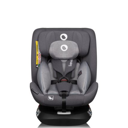 Lionelo - Draaibare autostoel met basis BASTIAAN ONE i-Size 40-150 cm Grey Stone