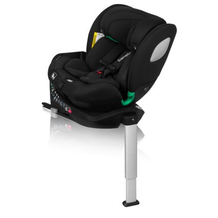 Lionelo - Draaibare autostoel met basis BRAAM AIR i-Size 40-150 cm Zwart Carbon