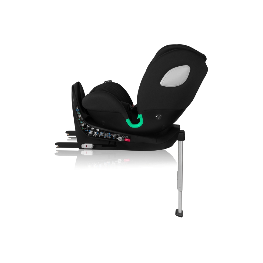 Lionelo - Draaibare autostoel met basis BRAAM AIR i-Size 40-150 cm Zwart Carbon