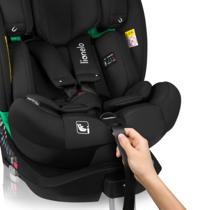 Lionelo - Draaibare autostoel met basis BRAAM AIR i-Size 40-150 cm Zwart Carbon
