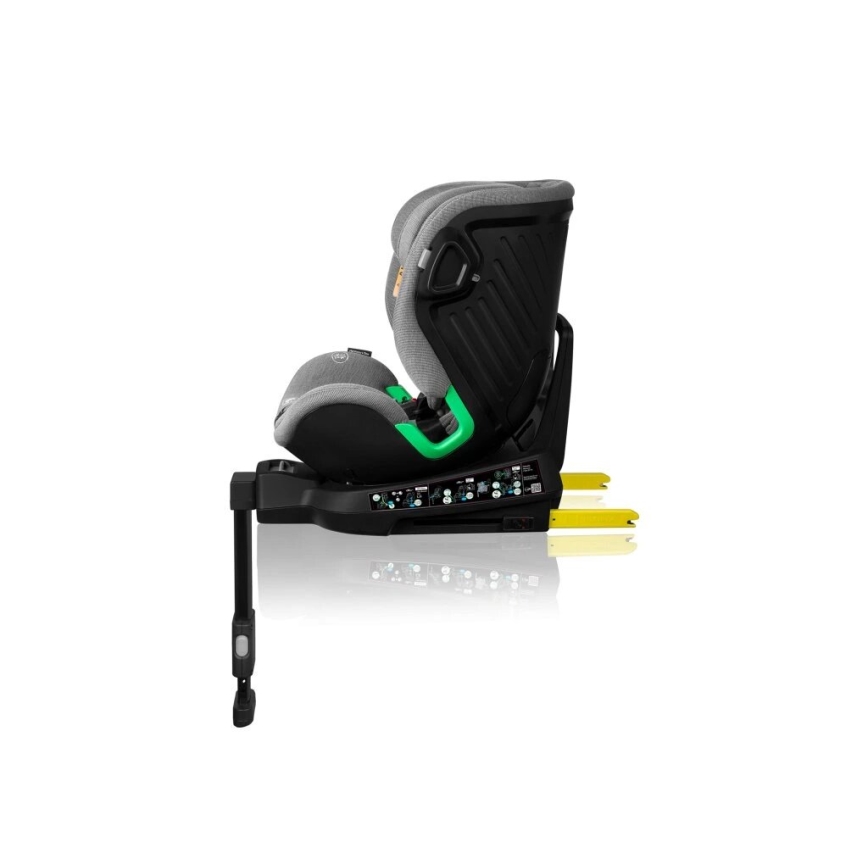 Lionelo - Draaibare autostoel met basis HARMONY i-Size 40-150 cm grijs