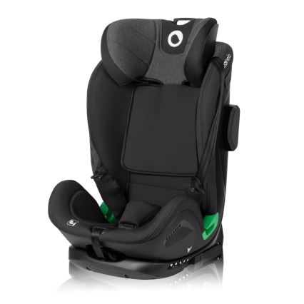 Lionelo - Draaibare autostoel met basis HARPER i-Size 76-150 cm Zwart Carbon