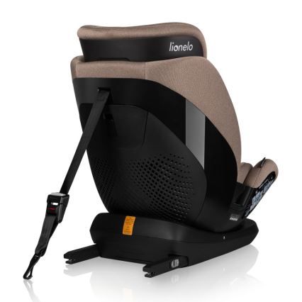 Lionelo - Draaibare autostoel met basis LAVENDER i-Size 76-150 cm Beige Latte