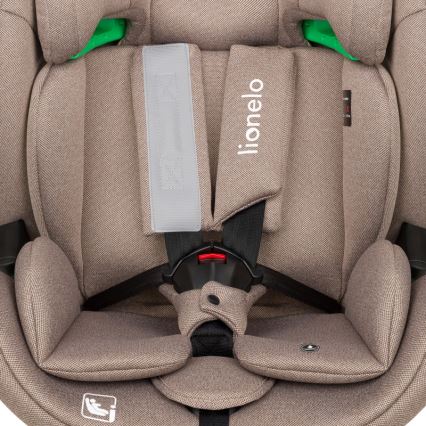 Lionelo - Draaibare autostoel met basis LAVENDER i-Size 76-150 cm Beige Latte