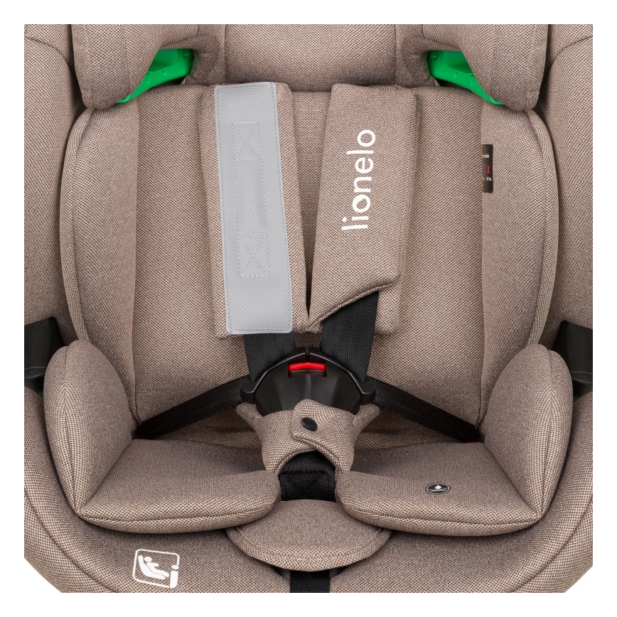 Lionelo - Draaibare autostoel met basis LAVENDER i-Size 76-150 cm Beige Latte