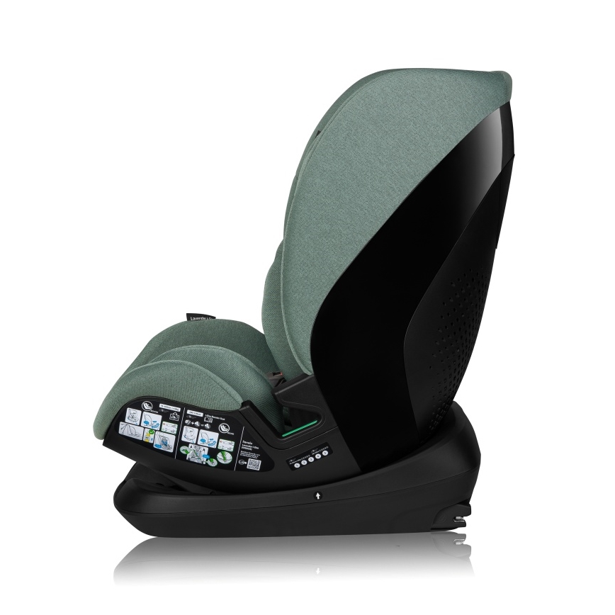 Lionelo - Draaibare autostoel met basis LAVENDER i-Size 76-150 cm Pistachegroen