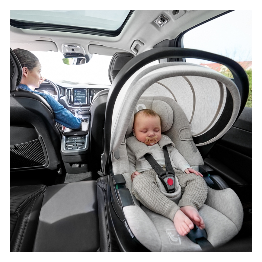 Lionelo - Draaibare autostoel met basis MOXIE SET i-Size 40-87 cm Beige Sand