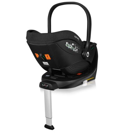Lionelo - Draaibare autostoel met basis MOXIE SET i-Size 40-87 cm Black Carbon
