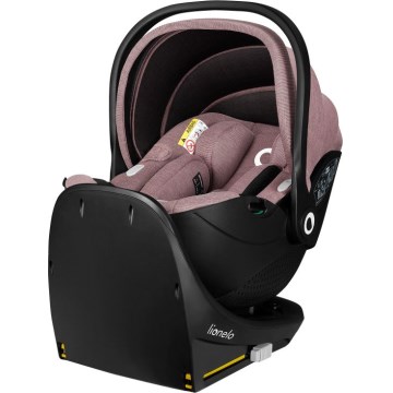 Lionelo - Draaibare autostoel met basis MOXIE SET i-Size 40-87 cm Roze-mauve