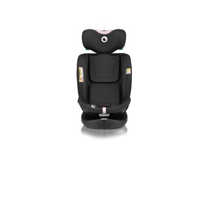 Lionelo - Draaibare autostoel met basis NAVY i-Size 40–150 cm zwart/roze