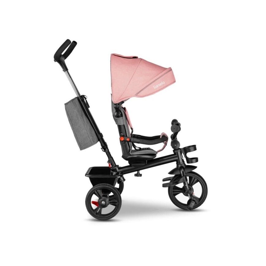 Lionelo - Driewieler voor kinderen HAARI roze/grijs
