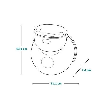 Lionelo - Elektrische oplaadbare borstkolf voor moedermelk FIDI FREE SIMPLE 5V 1000 mAh 180 ml