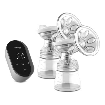 Lionelo - Elektrische oplaadbare dubbele borstkolf voor moedermelk TWEE GO 5V 1100 mAh 150 ml