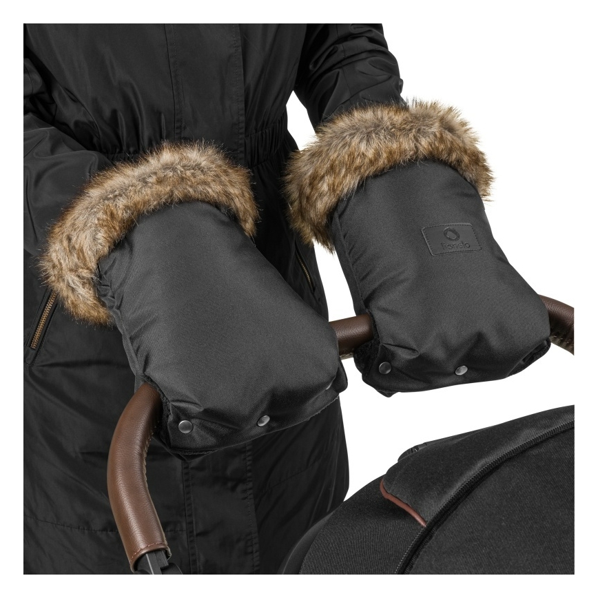Lionelo - Handmoffen voor kinderwagen HANDMUFF Zwart