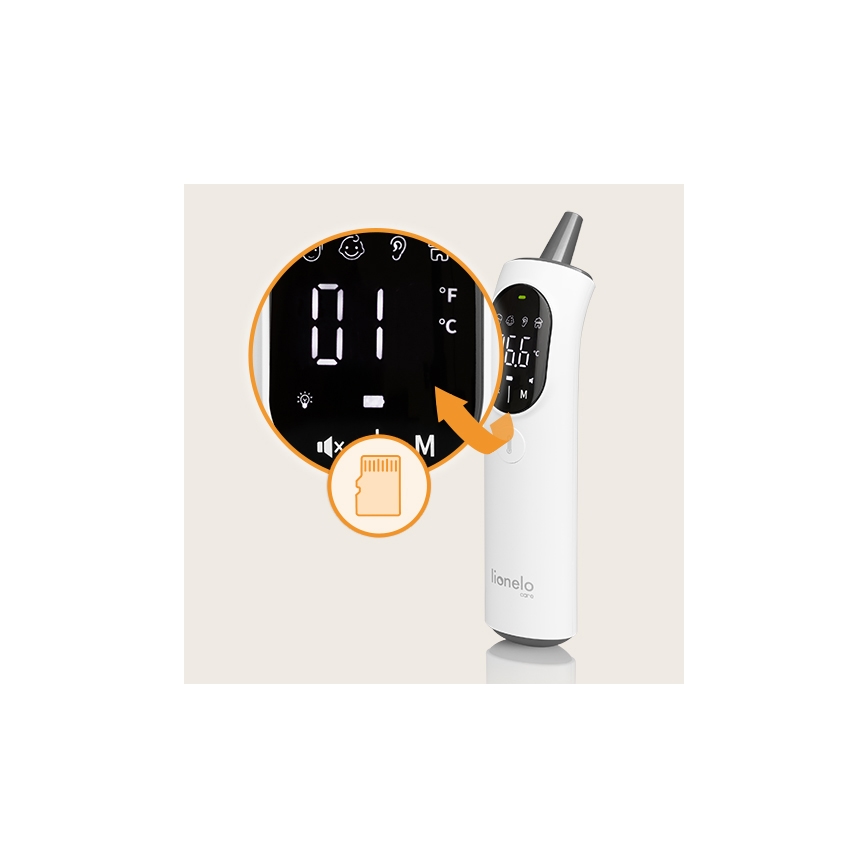 Lionelo - Infraroodthermometer FEVERSCAN 2xAAA
