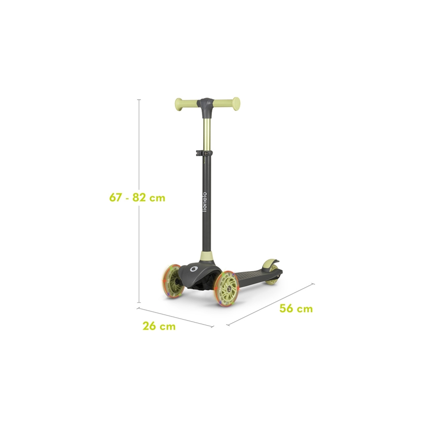 Lionelo - JESSY kinderstep 3xAA grijs/groen