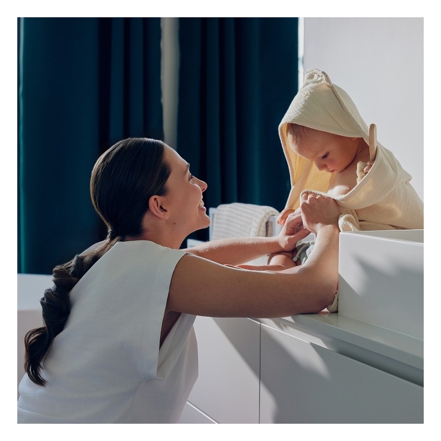 Lionelo - Kapuzenhandtuch für Kinder MUSLIN HOODED TOWEL Beige Cappuccino