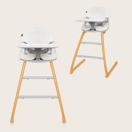 Lionelo - Kinder-eetstoel 2-in-1 DALIA wit/grijs