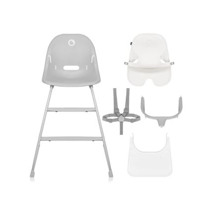 Lionelo - Kinder-eetstoel 2-in-1 DALIA wit/grijs