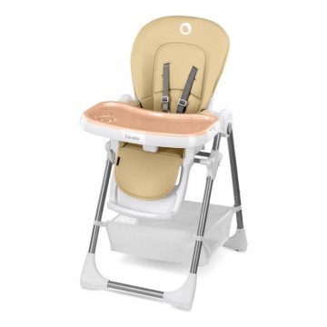 Lionelo - Kinder eetstoel LINN PLUS wit/beige