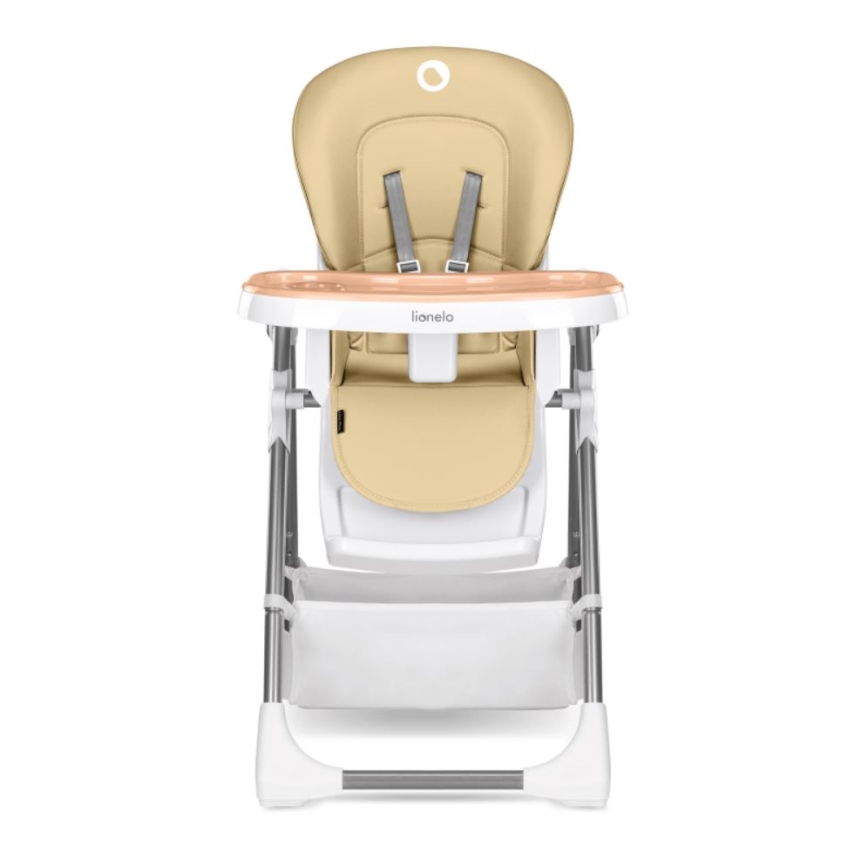 Lionelo - Kinder eetstoel LINN PLUS wit/beige