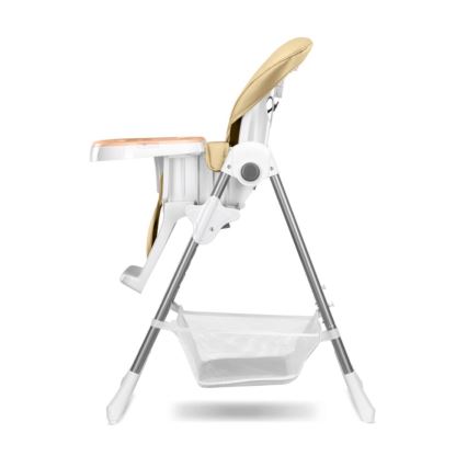 Lionelo - Kinder eetstoel LINN PLUS wit/beige