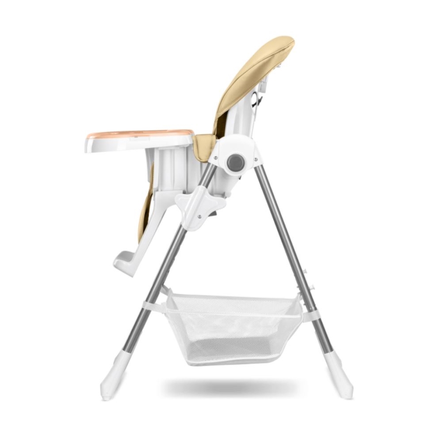 Lionelo - Kinder eetstoel LINN PLUS wit/beige
