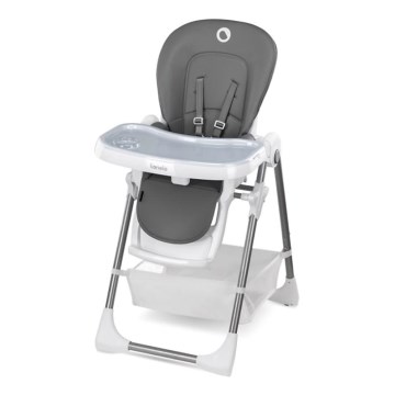 Lionelo - Kinder eetstoel LINN PLUS wit/grijs